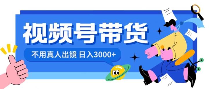 视频号带货，日入3000+，不用真人出镜-kk网创
